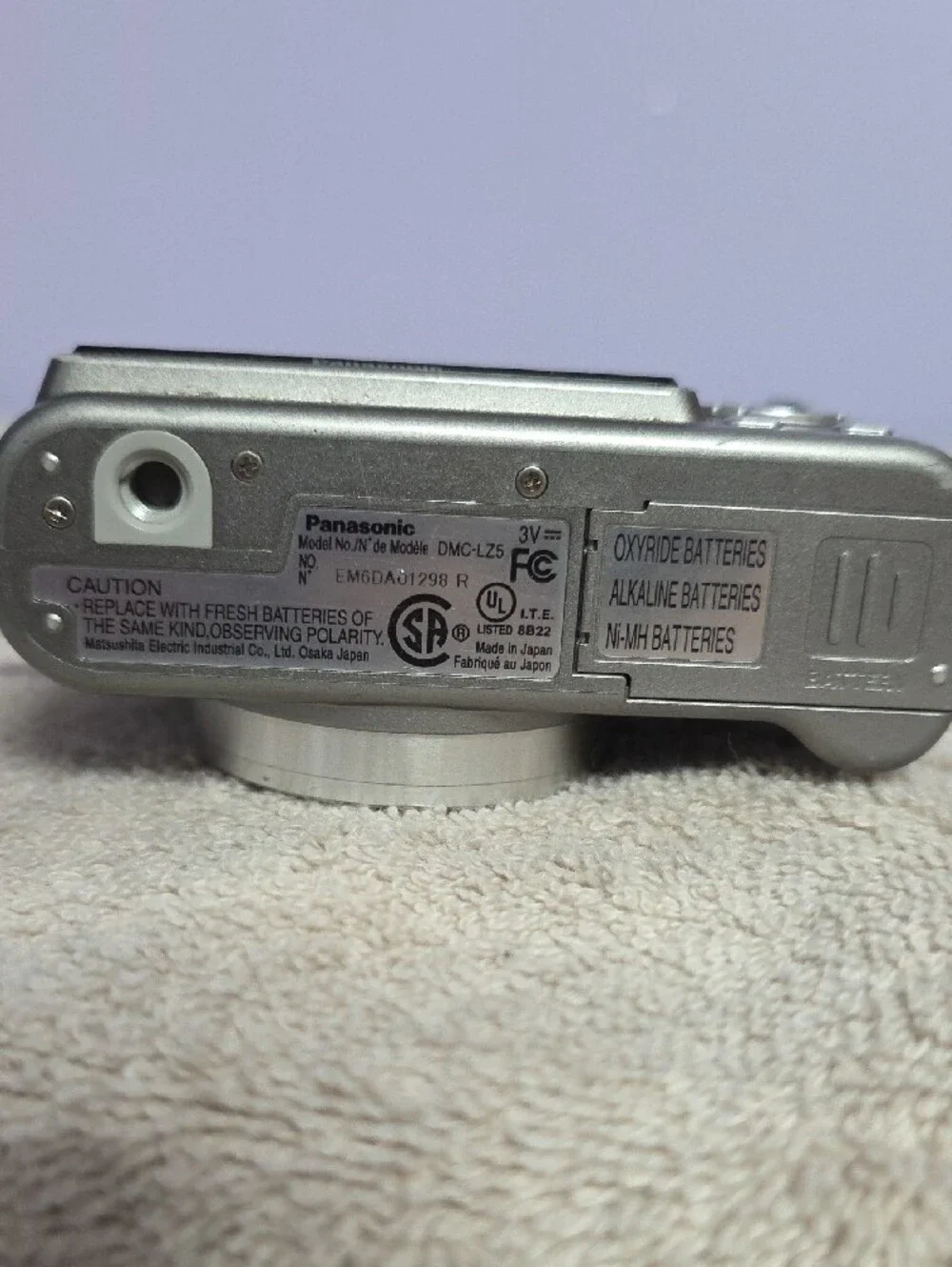 Panasonic Lumix Silver Compact Digital Camera - Silver Includes Kenneth Cole Bag